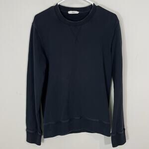 Mr P. Navy Blue Pullover Crew Sweatshirt Men's Size XS Terry Mr. Porter